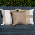 Outdoor Plain Heather Beige Lounge Cushion – UV Resistant