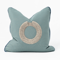 Outdoor Shell Ring Spa Handmade Shell Embellished Outdoor Cushion Cover