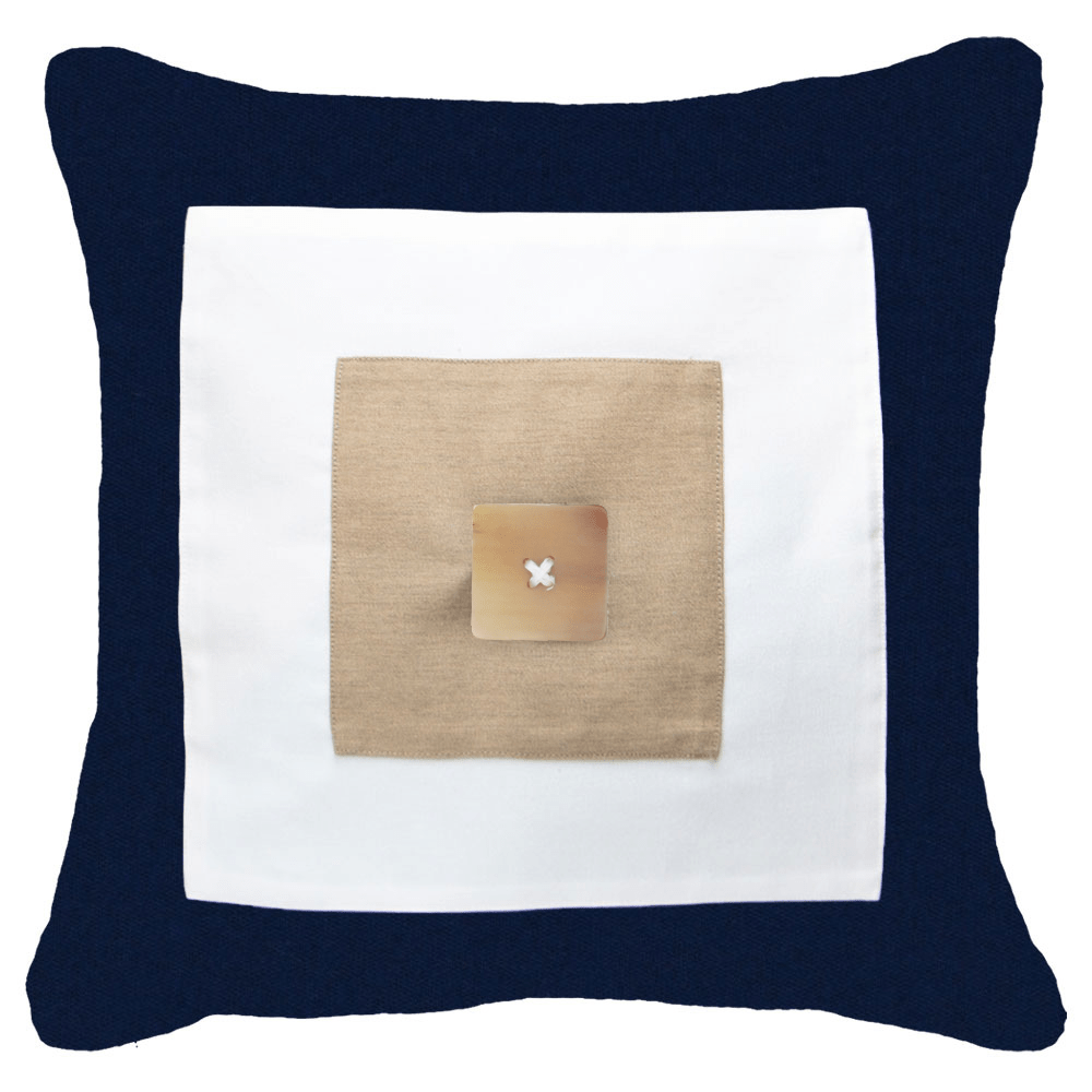 Bandhini Design House Outdoor Outdoor Nautical William Lounge Cushion 55 x 55cm