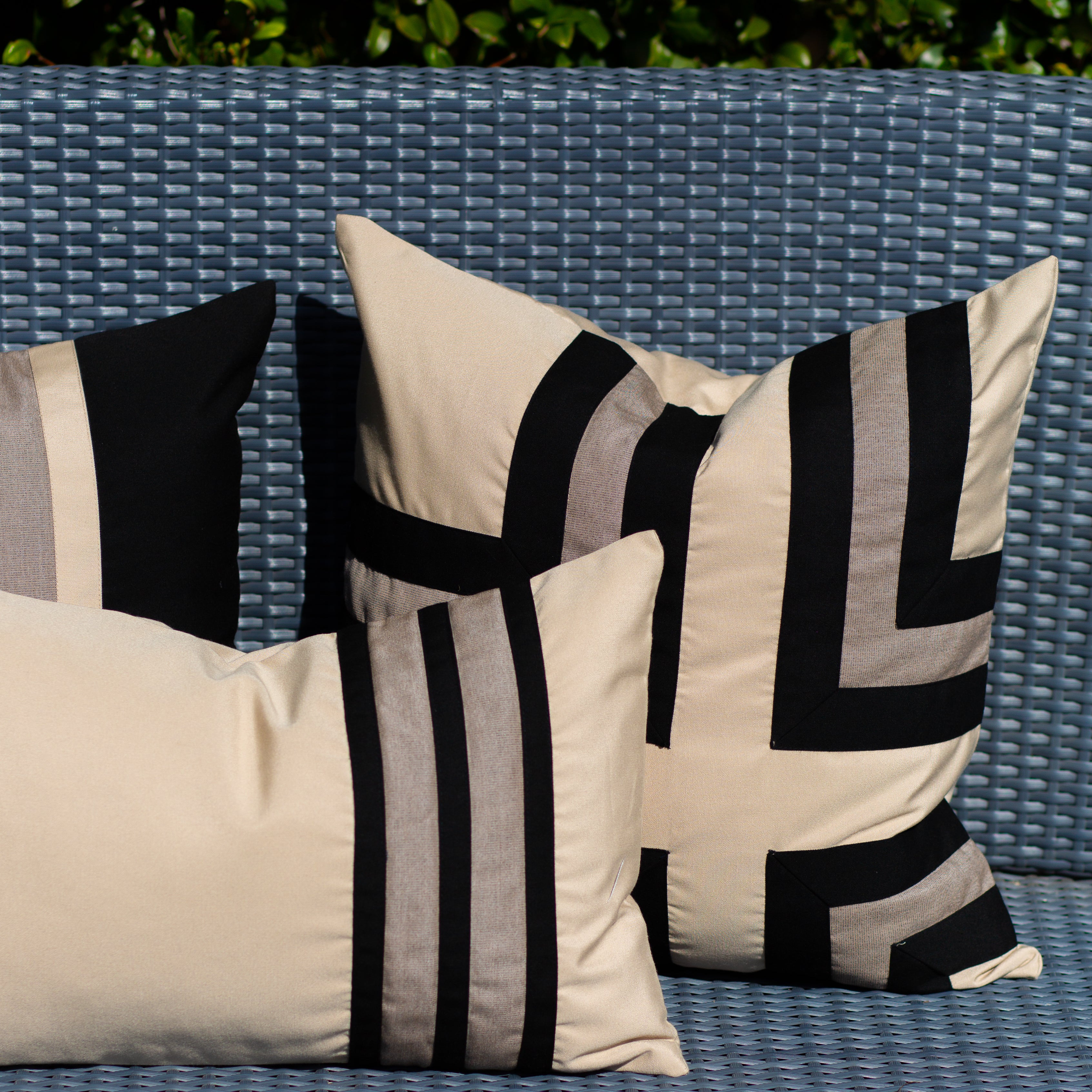 Bandhini - Design House Outdoor Outdoor Regent Cross Lounge Cushion 55 x 55cm