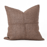 Outdoor Raffia Squares Chocolate Lounge Cushion – UV Resistant