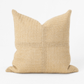 Outdoor Raffia Squares Natural Outdoor Cushion Cover