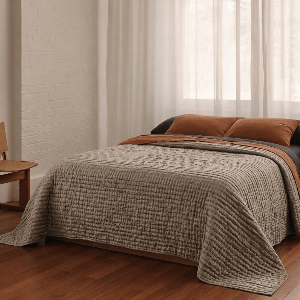 Bandhini Design House Quilt Gudri Titanium Quilt