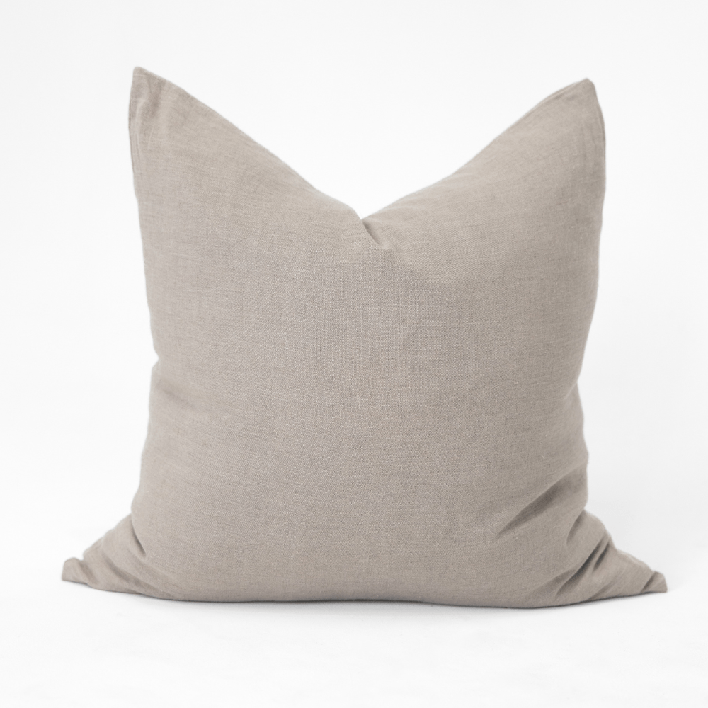 Bandhini Design House Sham Cushion Linen Plain Natural Cushions