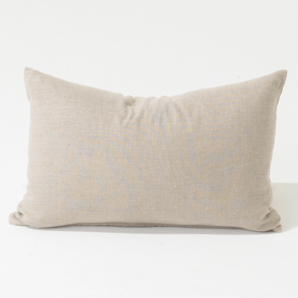 Bandhini Design House Sham Cushion Linen Plain Natural Sham Cushion 49 x 69cm