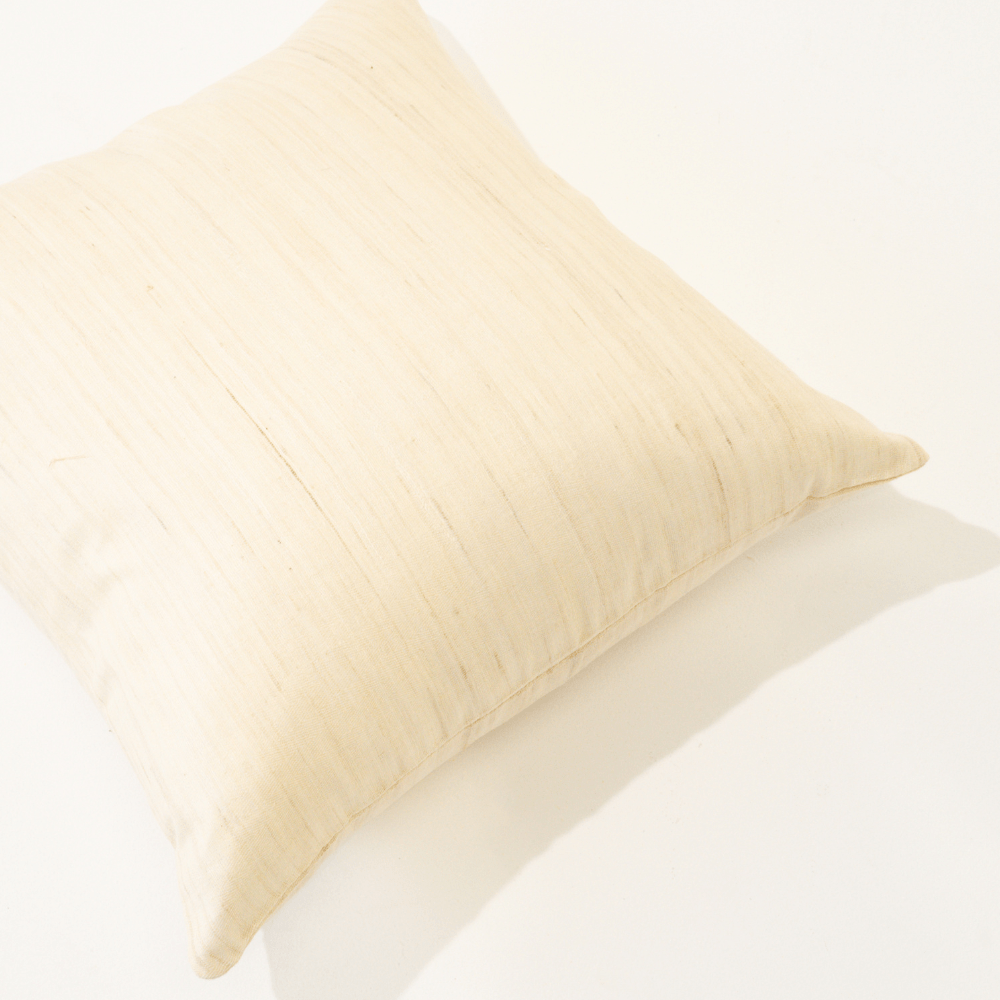 Bandhini Design House Weave Herring Cream Lounge Cushion 55 x 55cm