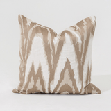 Ikat Natural Handwoven Linen & Cotton Cushion Cover