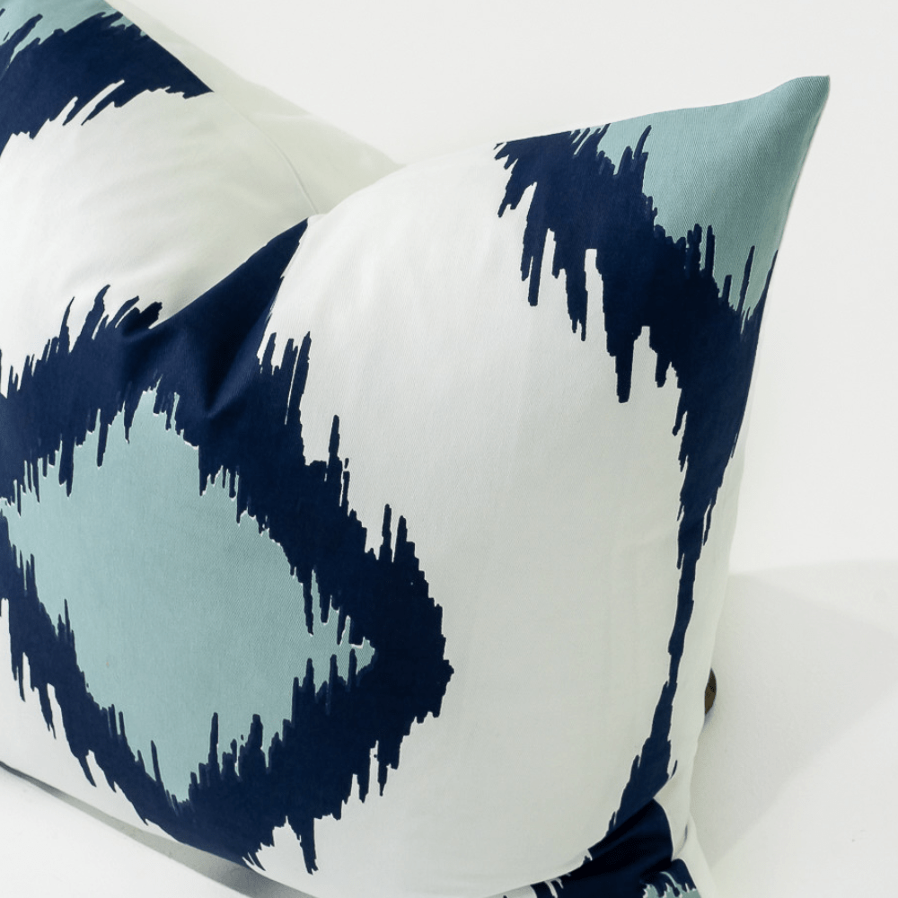 Bandhini Homewear Design Lounge Cushion Inner Ikat Solitaire Navy Lounge Cushion 55 x 55cm