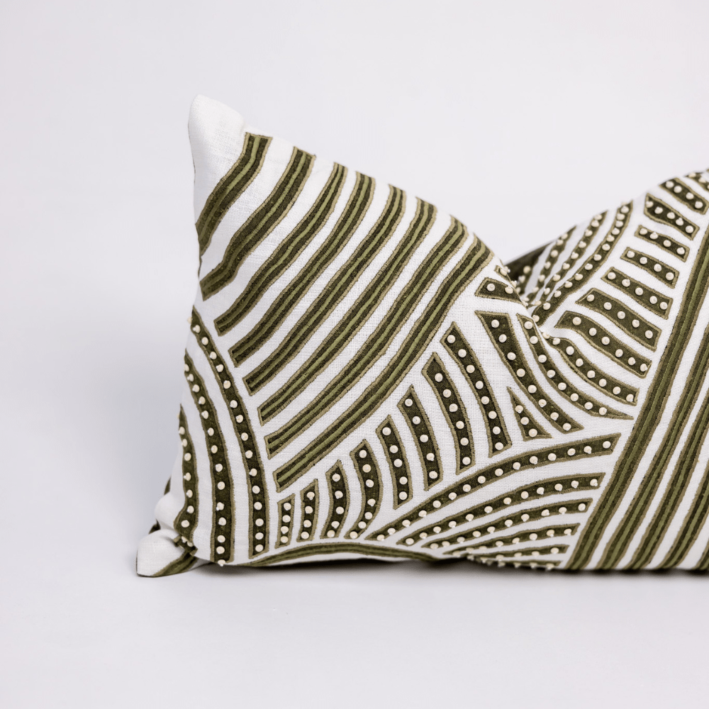 Bandhini Homewear Design Lumber Cushion Celladon Rake Celadon Lumber Cushion 35 x 53 cm