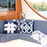 Outdoor Barrel Navy Lounge Cushion – UV Resistant