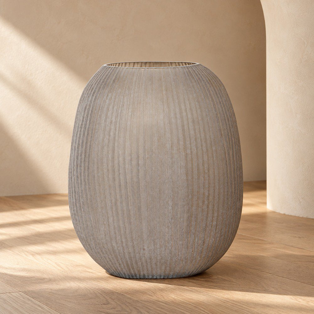 BHD HOME Accessories Mizoram Vase - Grey Organic