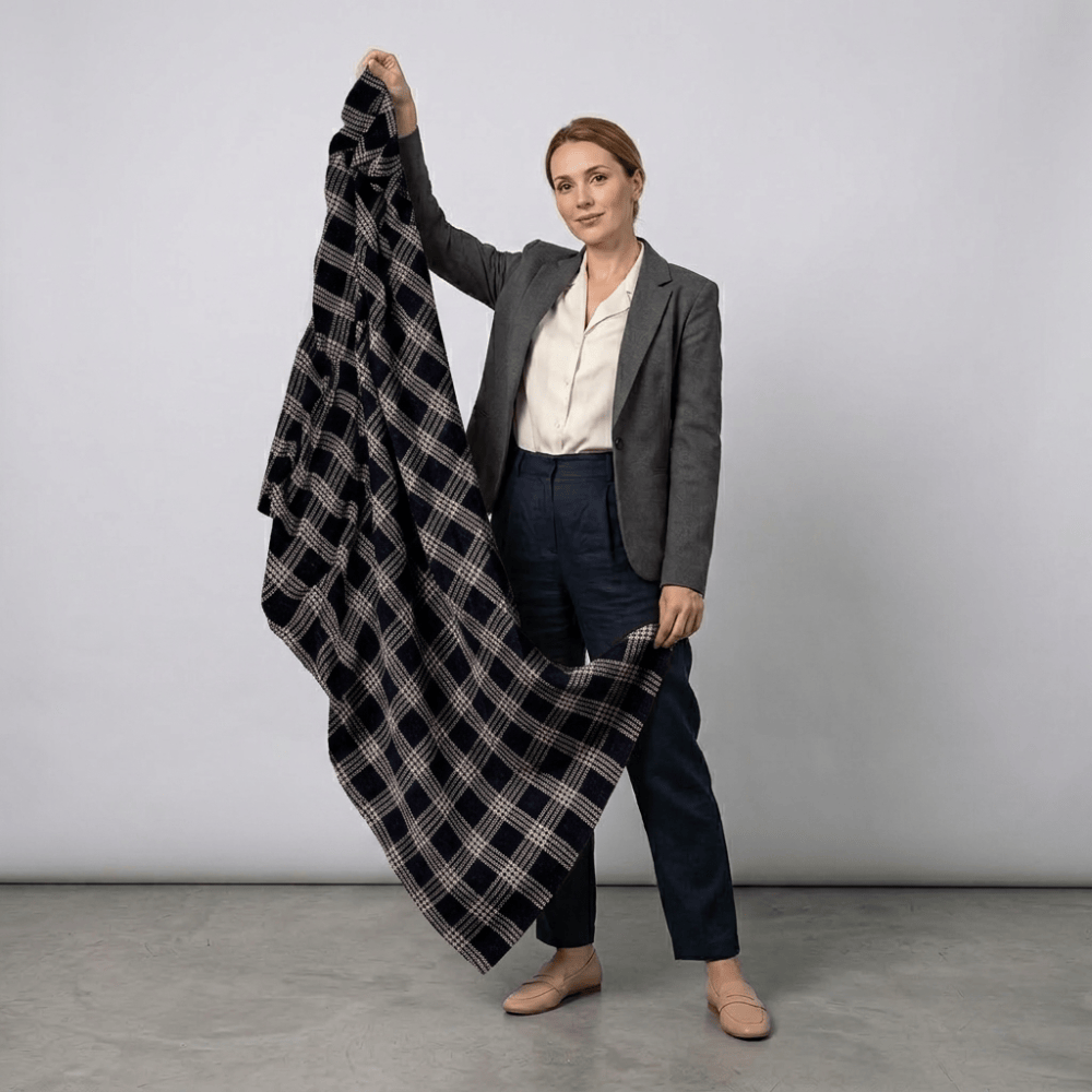 BHD HOME Bedsash Noir Lattice Blanket