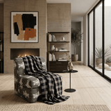 Blanket Noir Lattice Handwoven Cotton Blanket