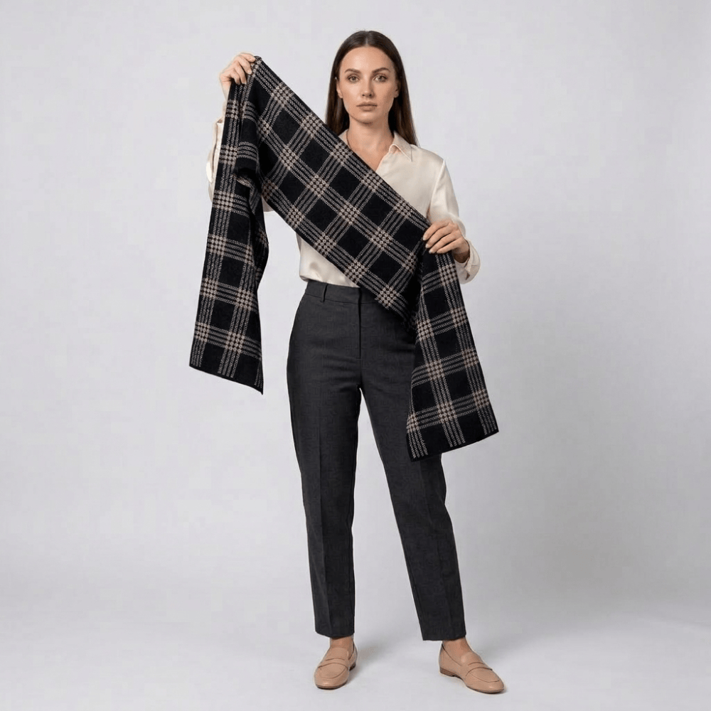 BHD HOME Bedsash Noir Lattice Blanket