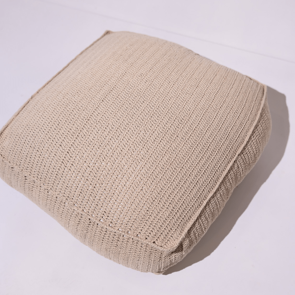 BHD HOME BHD Bespoke Crochet Box Cushion  67 x 67cm x 25cm