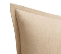BHD HOME BHD Bespoke Flange Edge The Miami Chocolate Lounge Cushion 55 x 55cm