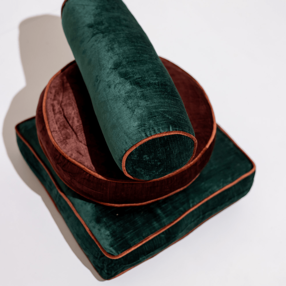 BHD HOME BHD Bespoke Frankie Emerald Green Box cushion 50 x 50 x 10cm