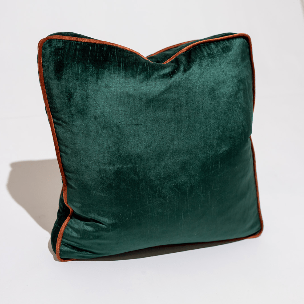 BHD HOME BHD Bespoke Frankie Emerald Green Box cushion 50 x 50 x 10cm