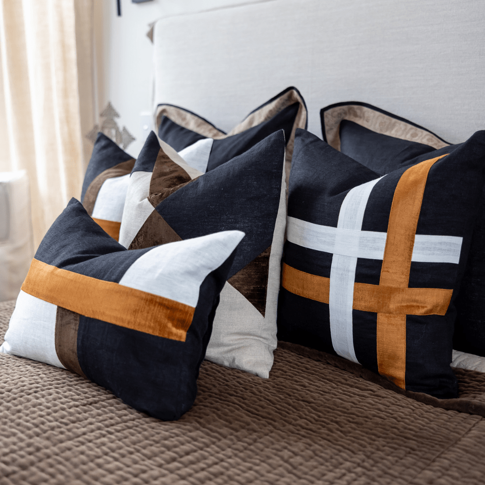 BHD HOME BHD Bespoke The Miami Chocolate Lounge Cushion 55 x 55cm