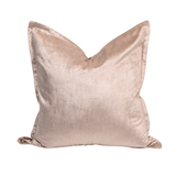 Velvet Oyster Beige Bespoke Large Cushion Cover