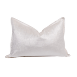 Velvet Flange Frost Bespoke Handmade Velvet Lumbar Cushion