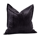 Velvet Black Bespoke Large Cushion Cover