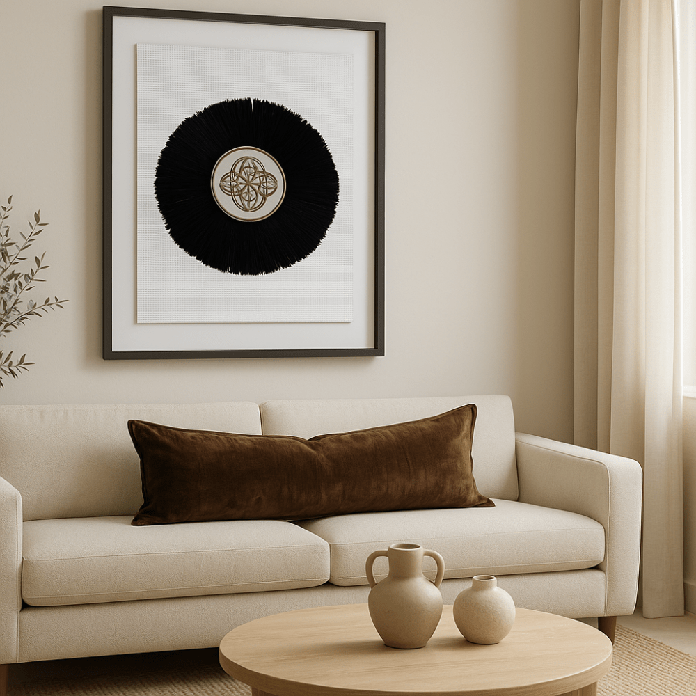 BHD HOME BHD Bespoke Velvet Flange Rich Chocolate Long Lumbar Cushion 40 x 90cm