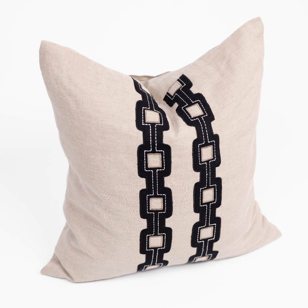 BHD HOME Braid Geo Natural Lounge Cushion 55 x 55cm