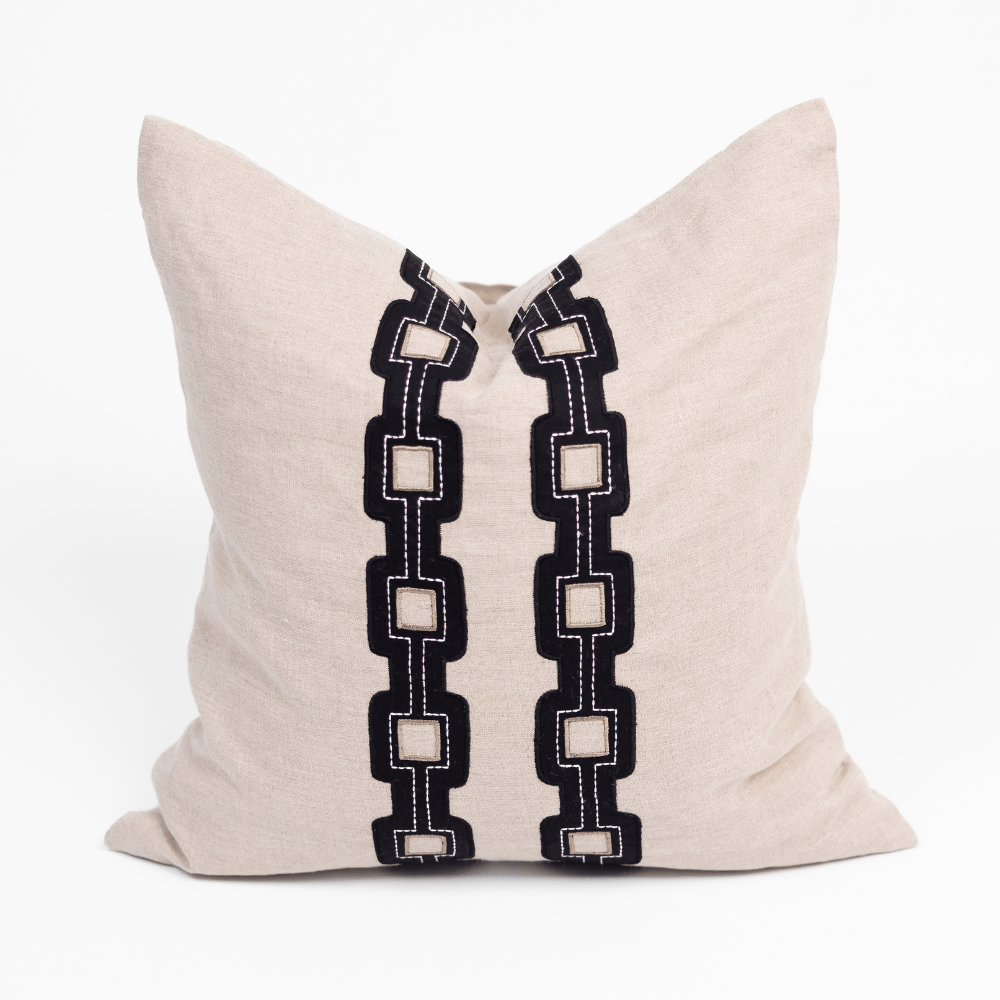 BHD HOME Braid Geo Natural Lounge Cushion 55 x 55cm