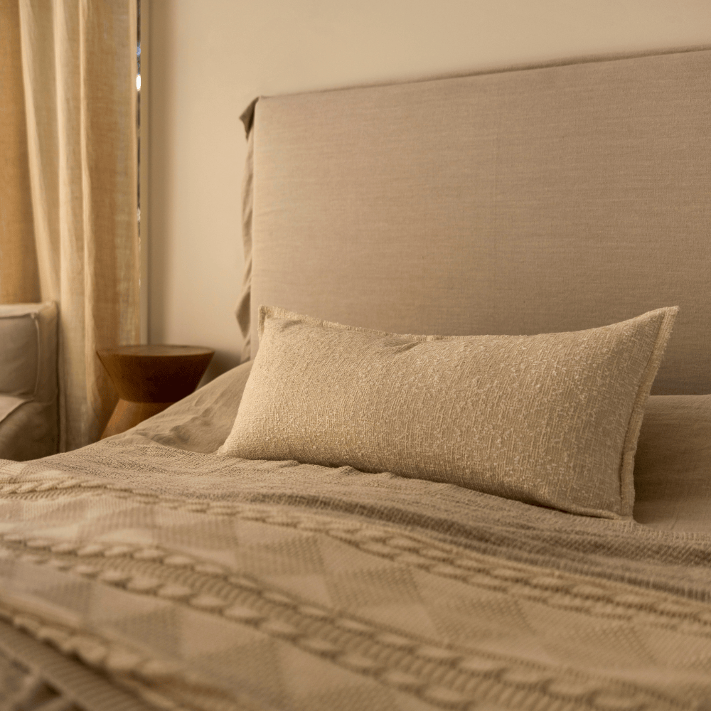 BHD HOME Bristol Handwoven Silk Long Lumber Cushion