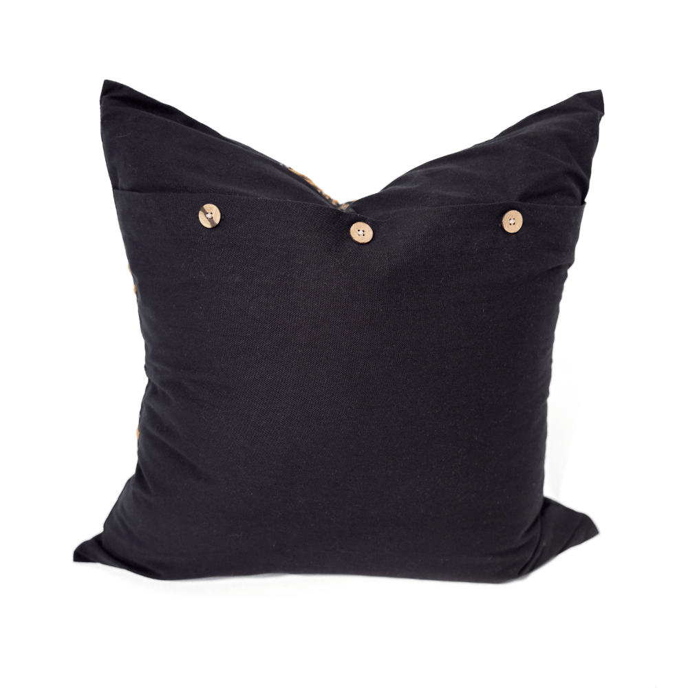 BHD HOME Dot Yen Black Lounge Cushion 55 x 55cm