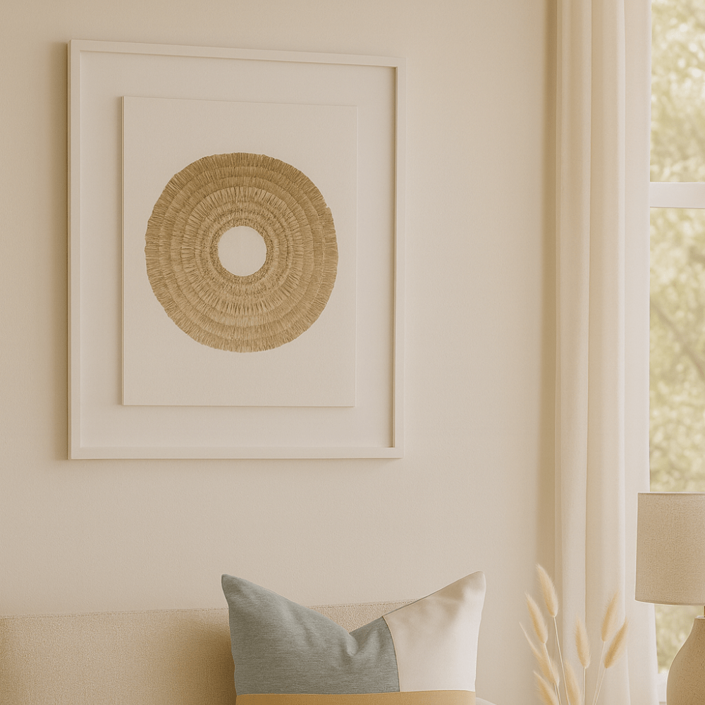 BHD HOME End of Line African Shield Natural Artwork 67 x 85cm