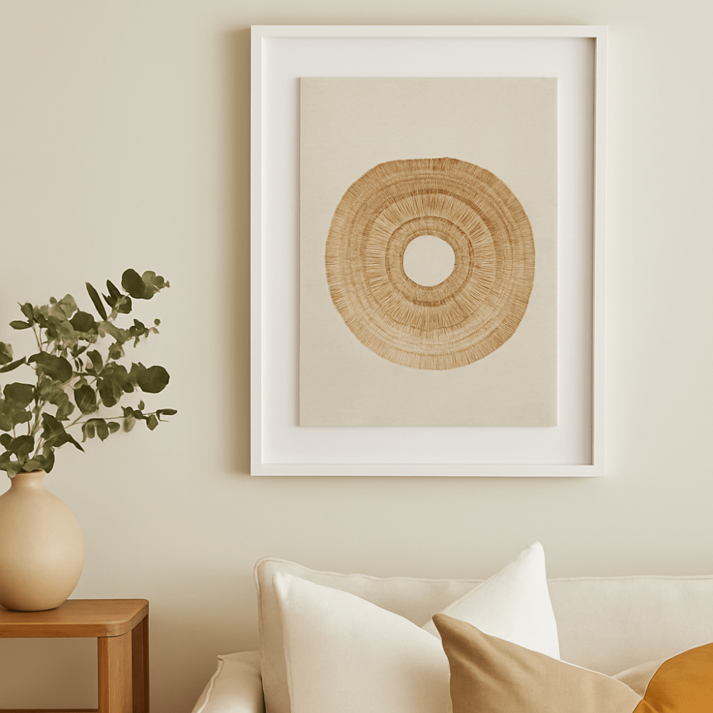 BHD HOME End of Line African Shield Natural Artwork 67 x 85cm
