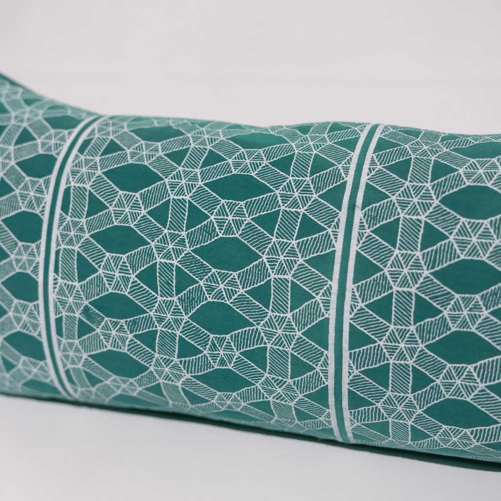 BHD HOME End of Line Kamari Turquoise Long Lumbar Cushion 35 x 90cm