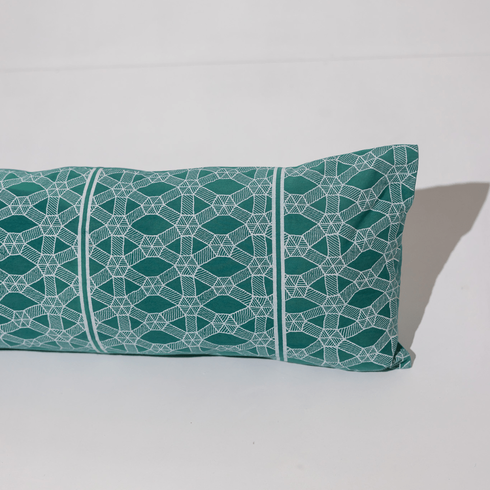 BHD HOME End of Line Kamari Turquoise Long Lumbar Cushion 35 x 90cm