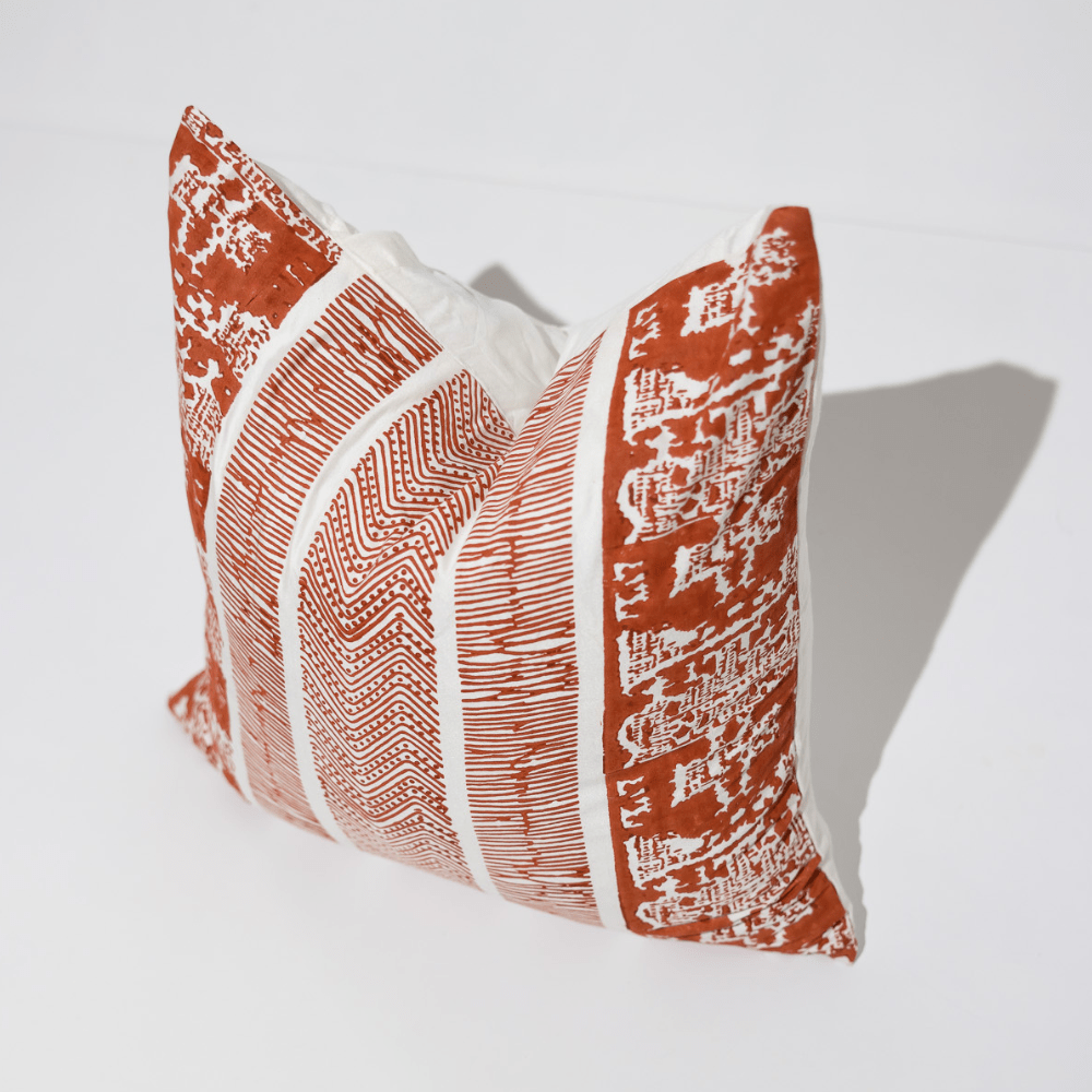 BHD HOME End of Line Ruin Towers Orange Lounge Cushion 55 x 55cm
