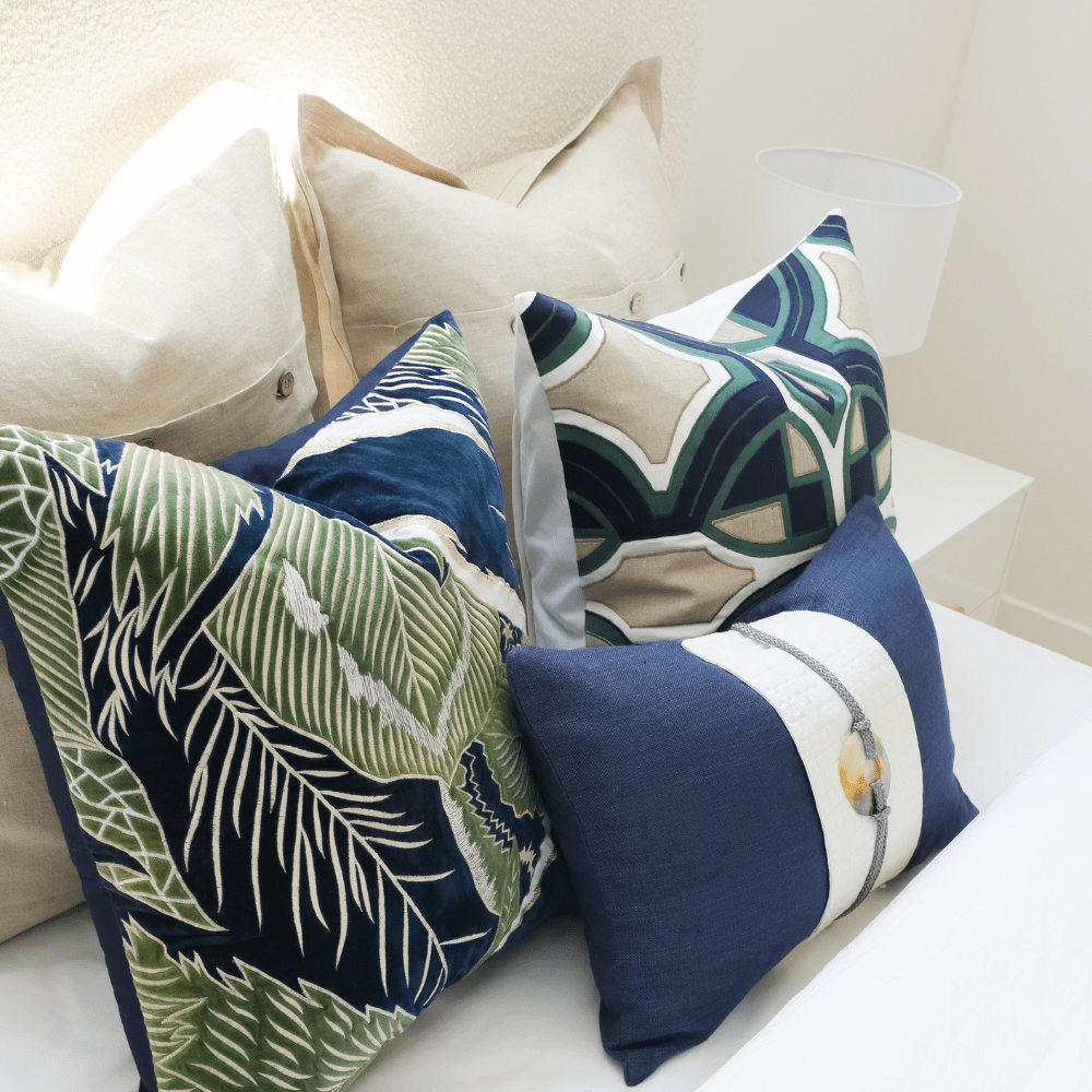 BHD HOME Euro Cushion Linen Flange Natural Handwoven Euro Cushion Cover