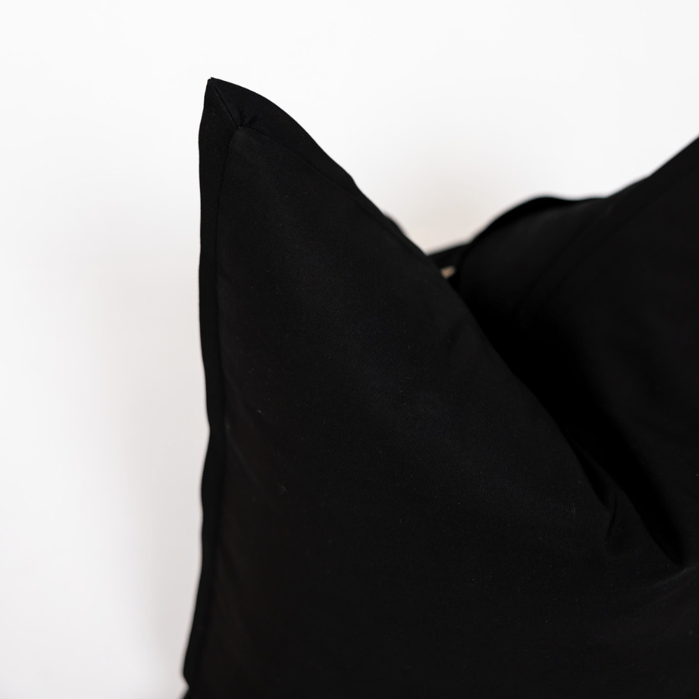 BHD HOME Euro Cushion Outdoor Flange Black Euro Cushion 65 x 65cm