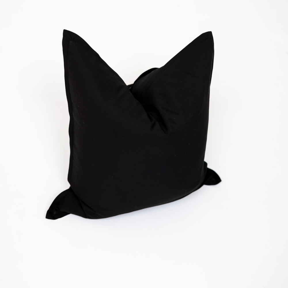 BHD HOME Euro Cushion Outdoor Flange Black Euro Cushion 65 x 65cm