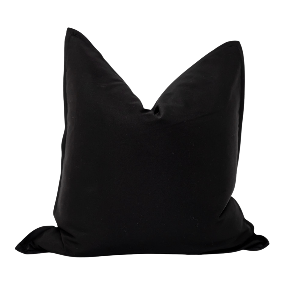BHD HOME Euro Cushion Outdoor Flange Black Euro Cushion 65 x 65cm