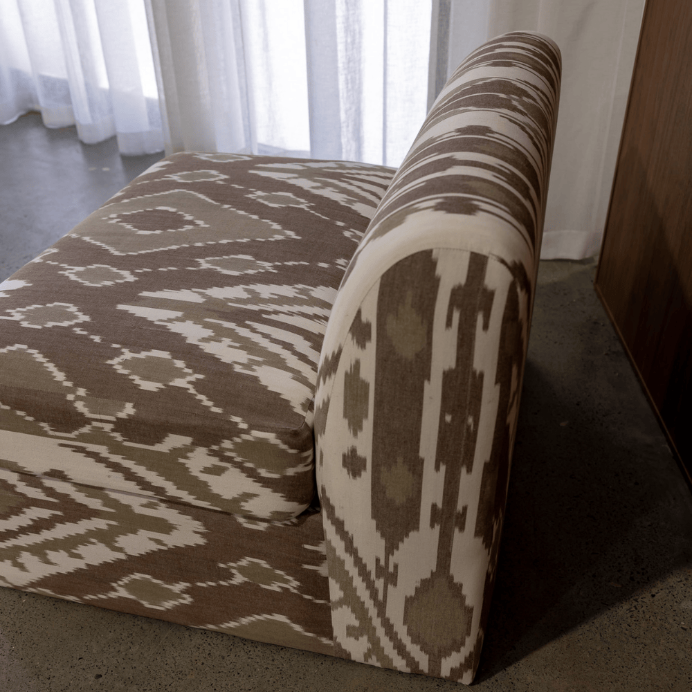 BHD HOME Furniture Cacao Ikat Arc Lounge Chair