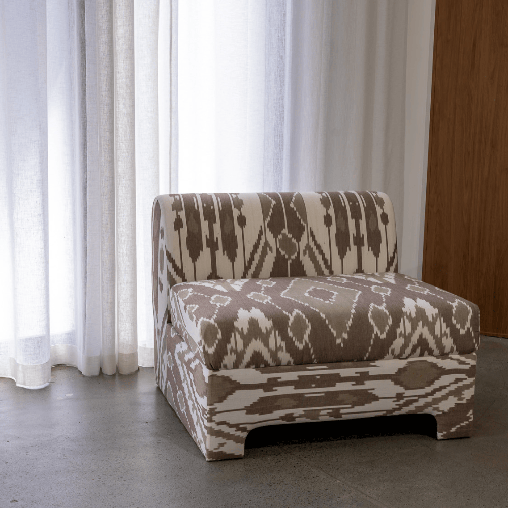 BHD HOME Furniture Cacao Ikat Arc Lounge Chair
