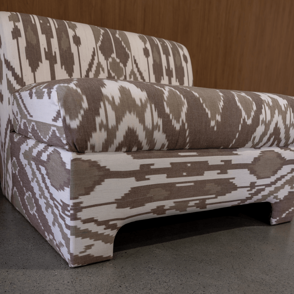 BHD HOME Furniture Cacao Ikat Arc Lounge Chair