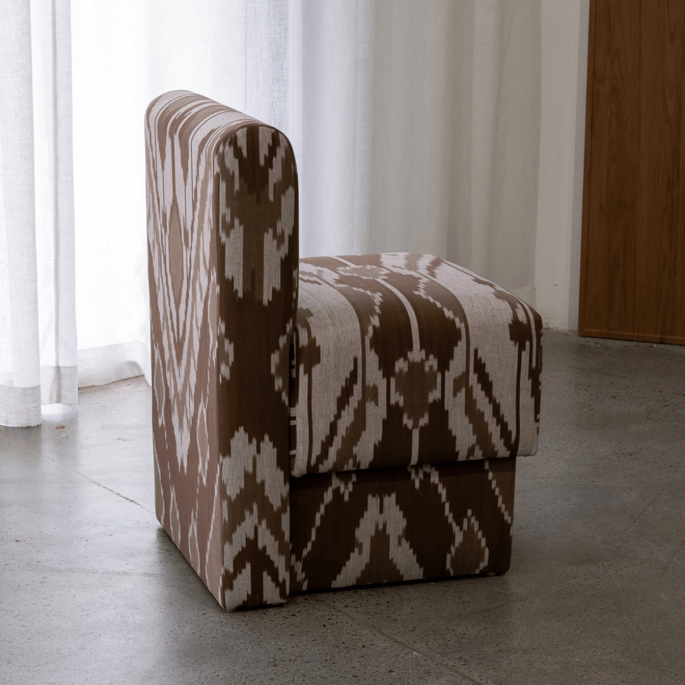 BHD HOME Furniture Cacao Ikat Plinth Chair