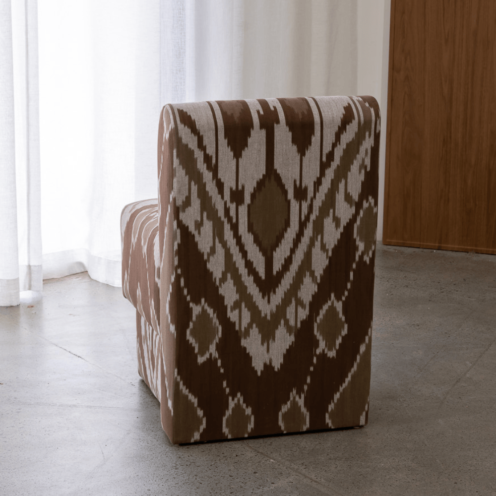BHD HOME Furniture Cacao Ikat Plinth Chair