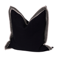 Gilded Braid Black Euro Cushion 65 x 65cm — made to order, 14–30 days
