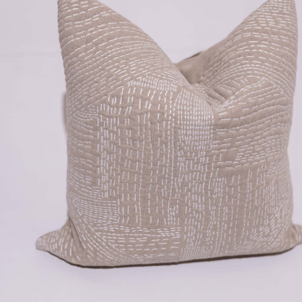 BHD HOME Gudri Corners Natural Lounge Cushion 55 x 55cm