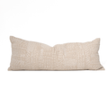 Gudri Patch Natural Handmade Long Lumbar Cushion — sold out