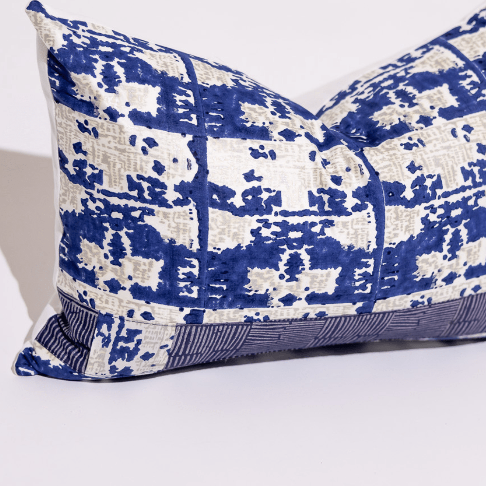 BHD HOME Hand Black Print Ruins Navy 40 x 60cm