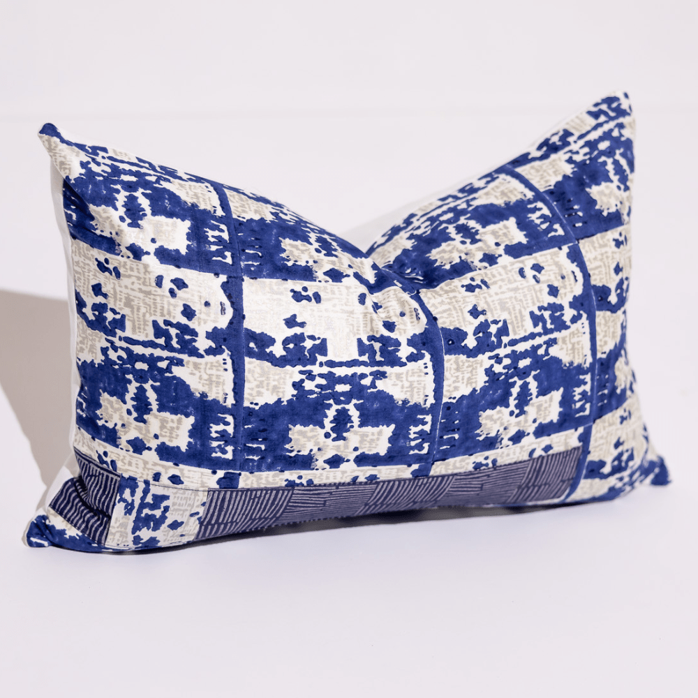 BHD HOME Hand Black Print Ruins Navy 40 x 60cm